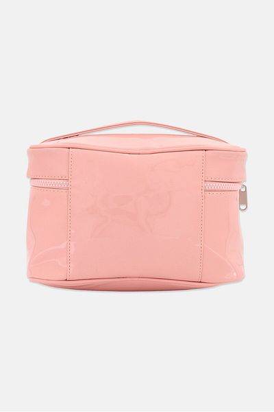 French Connection Women Brand Logo Cosmetic Pouch, Light Pink
