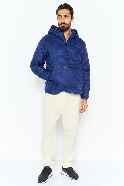 adidas Men Sportswear Fit Hooded Outdoor Jacket, Blue