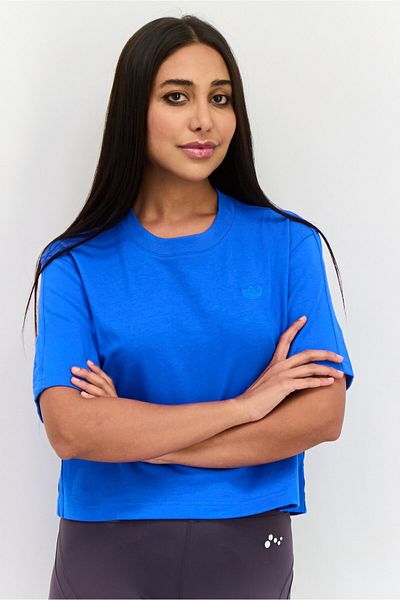 adidas Women Sportswear Fit Short Sleeve Training T-shirt, Blue