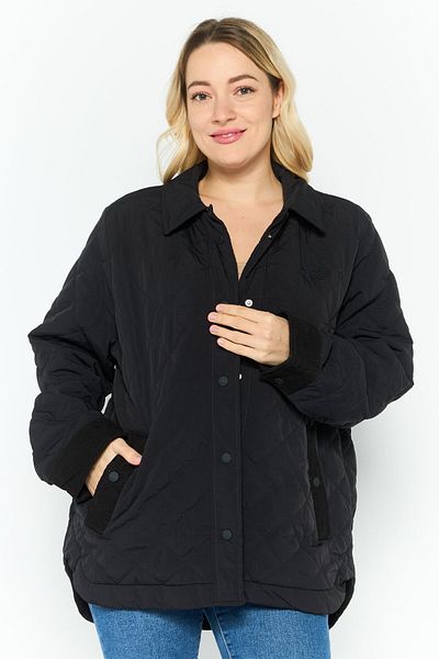 Lacoste Women Quilted Puffer Jacket, Black