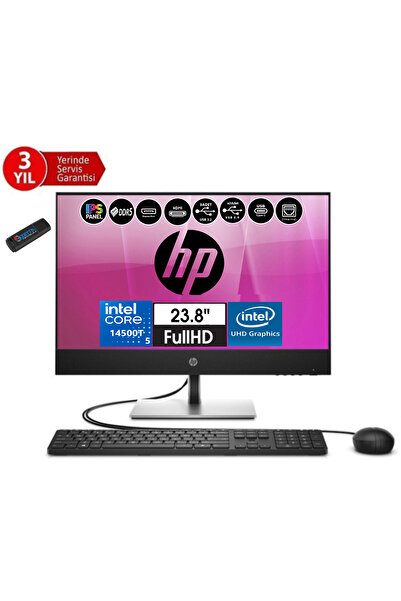 HP Proone 440 G9 I5 14500T 16GB Ddr5 512GB SSD Fhd 23.8" IPS Freedos 99H6X3ETF02+ZETTABELLEK