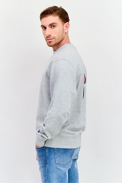 Esprit Men Crew Neck Long Sleeve Heather Sweatshirt, Grey