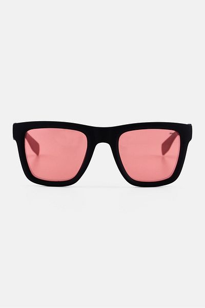 Fila Men SF9416 Polycarbonate Sunglasses, Black
