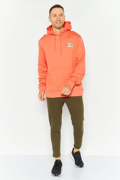 Lyle & Scott Men Hooded Long Sleeve Printed Sweatshirt, Orange