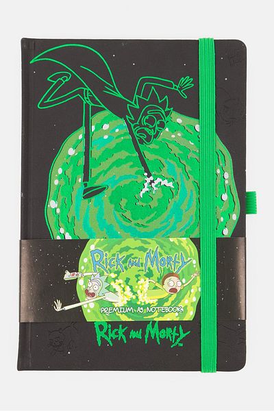Pyramid Rick And Morty Premium Notebooks, Green Combo