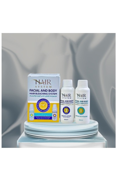 Hair System Quick And Easy To Use Facial And Body Hair Bleaching Kit