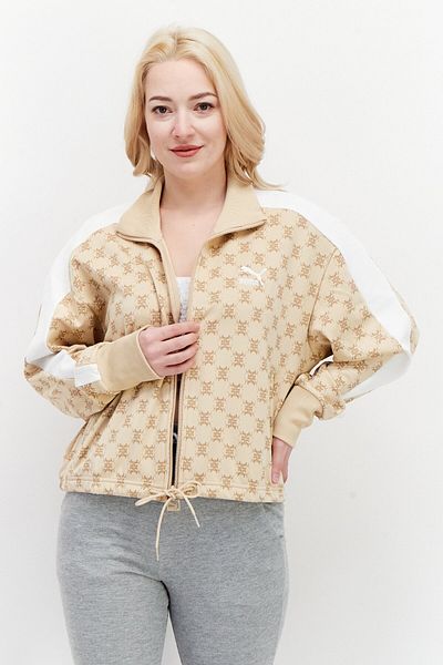 Puma Women Sportswear Fit Long Sleeve Training Sweatshirt, Tan