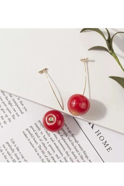MUTENA Cherry Figured Cherry Summer Series Earrings Burgundy Special Design Earrings