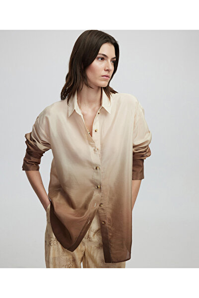 İpekyol Degrade renk geçişli gömlek