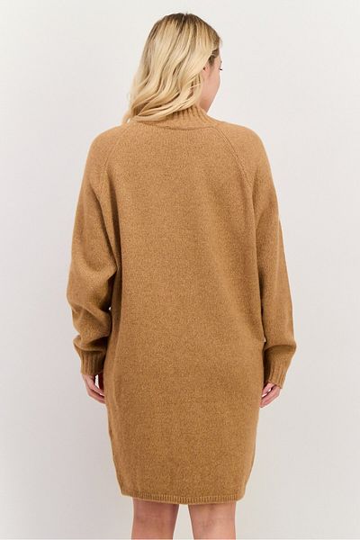 Hugo Boss Women Knitted Sweater Dress, Brown