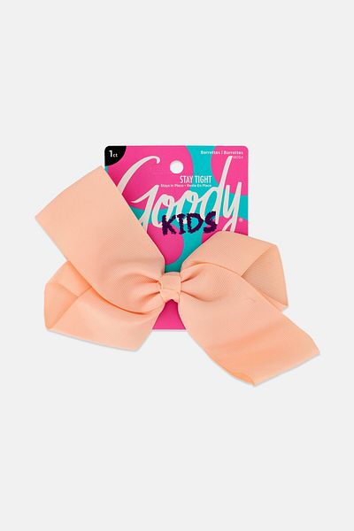 Goody 1 Pieces Ribbon Hair Clip, Peach