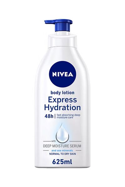 NIVEA Express Hydration Body Lotion, Sea Minerals, Normal To Dry Skin 625ml