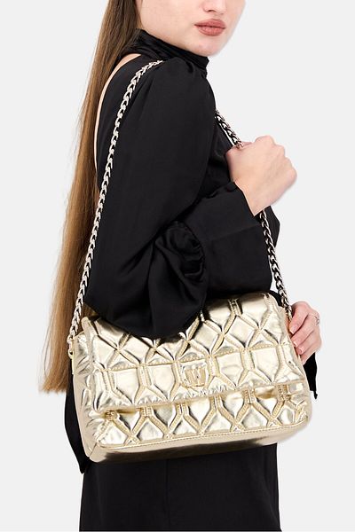 JASON WU Women Hardware Logo Cross Body Bag 22 H x 29 L x 9 W cm, Gold