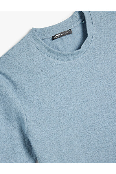 Koton Kısa Kollu Pamuklu Regular Fit Bisiklet Yaka Tişört