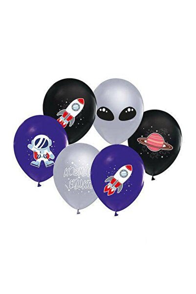 Parti Dükkanım بالون تحت عنوان الفضاء 10 قطع