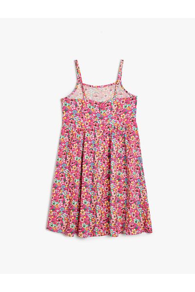 Koton Kleid mit dünnen Trägern und Blumenmuster