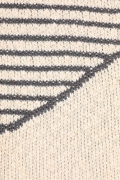 NANETTE LEPORE Cotton Knitted Throw 25 X 50 Cm, Beige