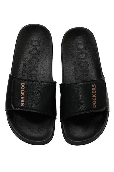 Dockers 226324   Men's Black Velcro Sports Slippers