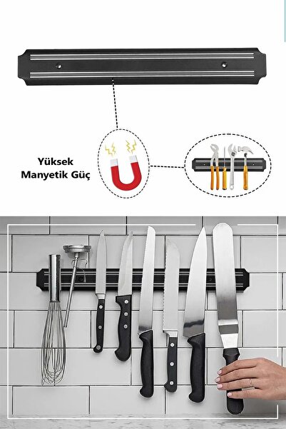 isometric 33 Cm Mıknatıslı Duvar Bıçak Askısı Standı Güçlü Mıknatıs Bıçaklık ...