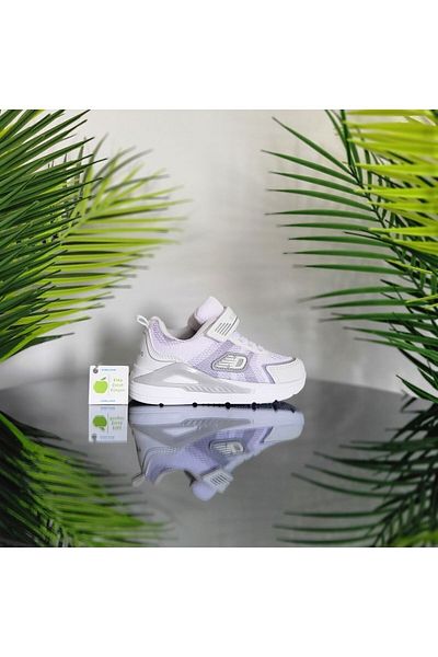 ALTUNTAŞ White Anatomical Sole Velcro Sports Sneakers for Boys and Girls - Summer Seasonal