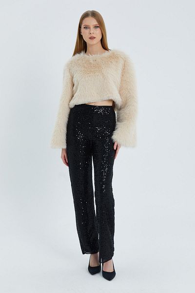 Shopping Shop Pantaloni negri cu paiete