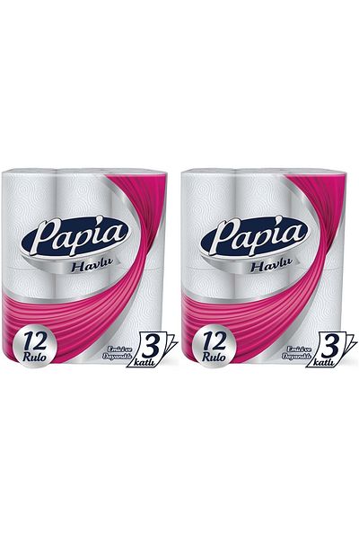 Papia Paper Towel Set of 24 (3 Layers) (2Pk*12)