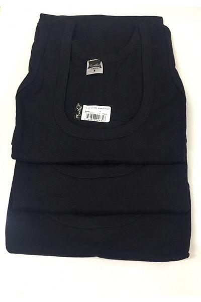 ENTAHA Tutku Men's Black Large Size 3-Piece Lycra Tank Top