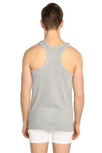 KEYAL Seher Men's Gray Straps 3 Pack Ribbed Sports Tank Top