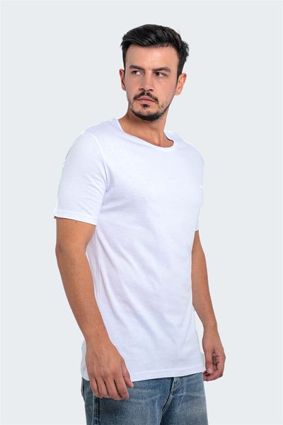 Slazenger Ανδρικό T-Shirt White Plus Size Sander Ktn