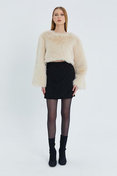 Shopping Shop Cream Colored Fur Sweater