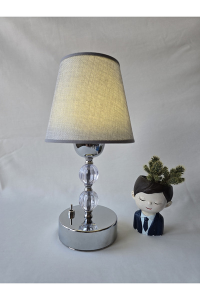 fey atelier Abajur, Pilli Abajur,Pilli Masa Lambası,Pilli Gece Lambası,Kablosuz Masa lambası ,A.GRİYUVARLAKKROM