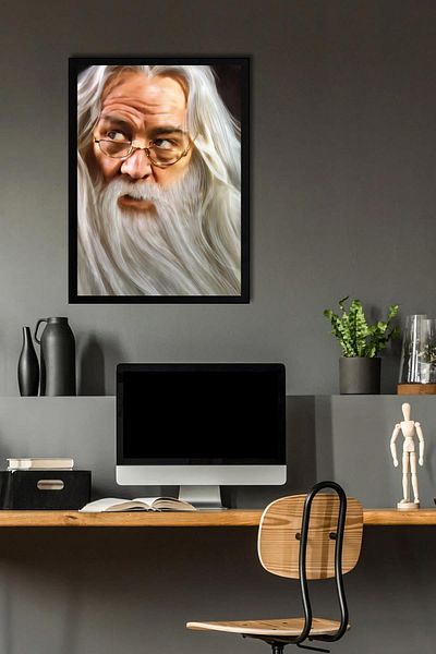 Saturn Pictură înrămată Harry Potter Albus Dumbledore - Pictură poster film