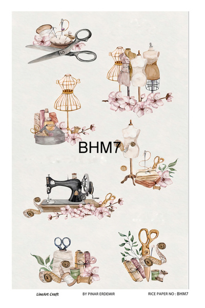 LİNEART Lineart Pirinç Dekopaj Kağıdı BHM7