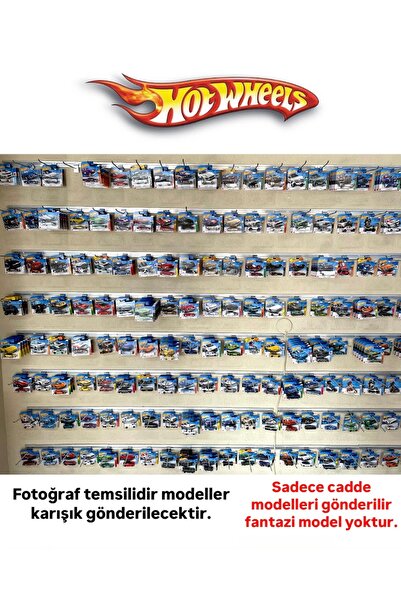 HOT WHEELS Regular Modeller Karışık 4 Adet Cadde Arabaları 4 Adet Farklı Araç...