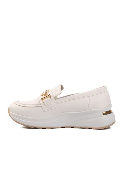 AYAKMOD Pantofi albi de damă casual