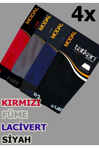 tatkan 4-Piece Lycra Modal Men's Boxers