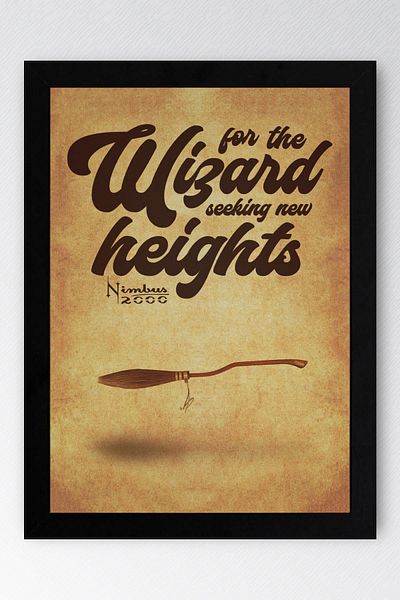 Saturn Pictură înrămată Harry Potter - Pictură poster Nimbus 2000