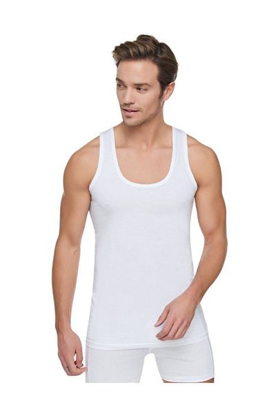 KEYAL Ανδρικό μπλουζάκι White Passion 6 Pack βαμβακερό χτενισμένο