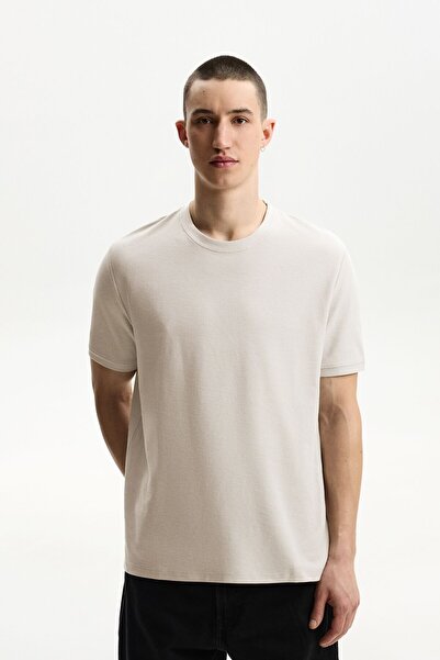 Bershka Kısa kollu dokulu t-shirt