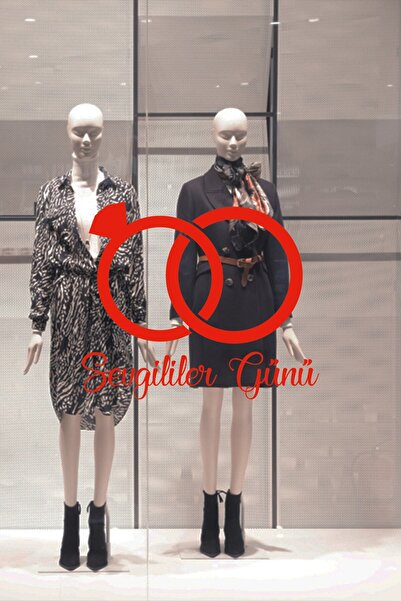 New Jargon Autocolant pentru verighetă de Ziua Îndrăgostiților 60cm - Roșu