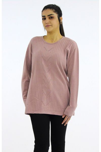 Tuğra Crew Neck Ribbed Knitwear Sweater