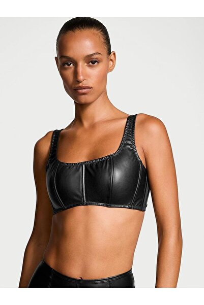Victoria's Secret Deri Görünümlü Mini Büstiyer