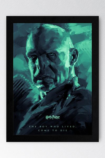 Saturn Harry Potter Lord Voldemort Framed Painting - Movie Poster Painting