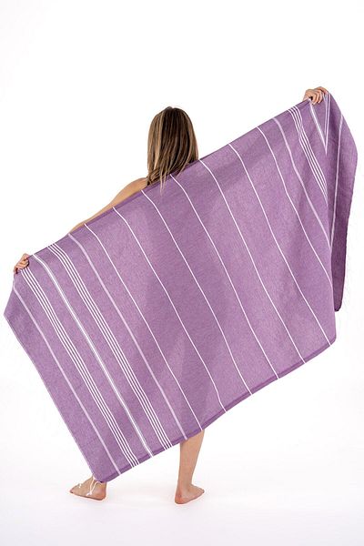 Akaystore 100% βαμβακερό ριγέ μπάνιο Spa Peshtemal |   Πετσέτα παραλίας