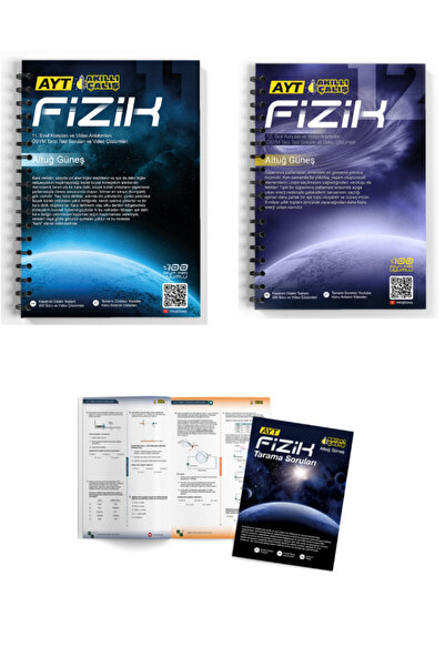 Garantör Akademi altuğ güneş ayt fizik 1. ve 2.kitap ve ayt tarama testleri (...