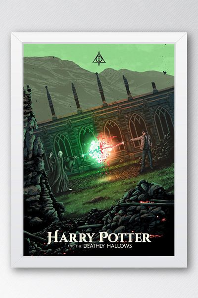 Saturn Pictură înrămată Harry Potter și Relikviile Morții - Pictură poster film