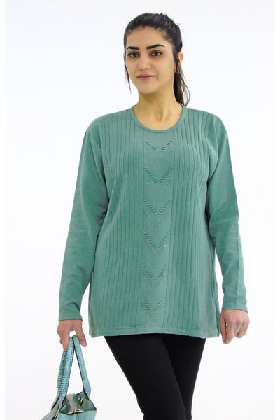 Tuğra Crew Neck Ribbed Knitwear Sweater