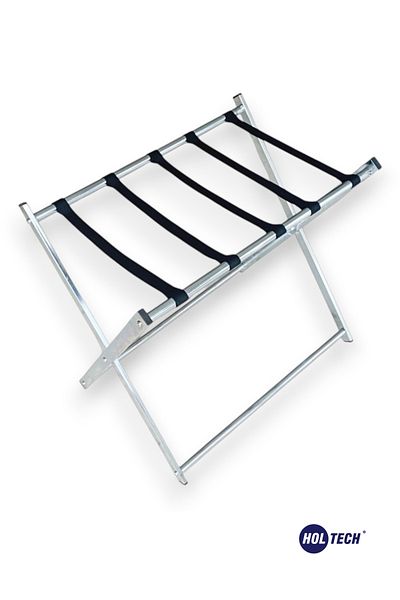HOLTECH Luxury Metal Folding Hotel Type Luggage Holder Suitcase Stand Luggage Stand