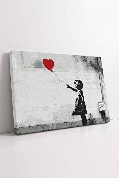 KOSS Dijital Banksy Graffiti Street Art Girl cu balon roșu Pictură decorativă...