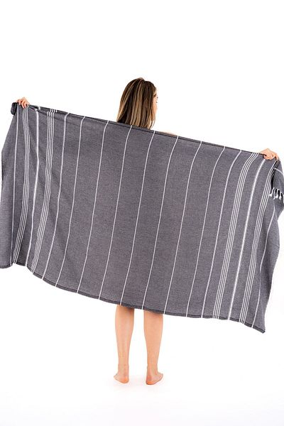 Akaystore 100% βαμβακερό ριγέ μπάνιο Spa Peshtemal |   Πετσέτα παραλίας